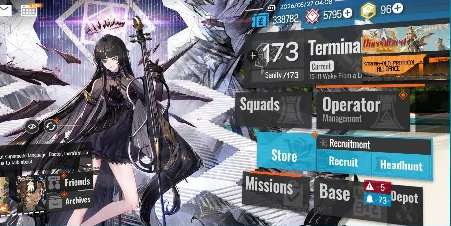 Arknights Accounts Lv 76|158 OP + 8 Skin|5795 Orundum+96 Originium|3 image 1