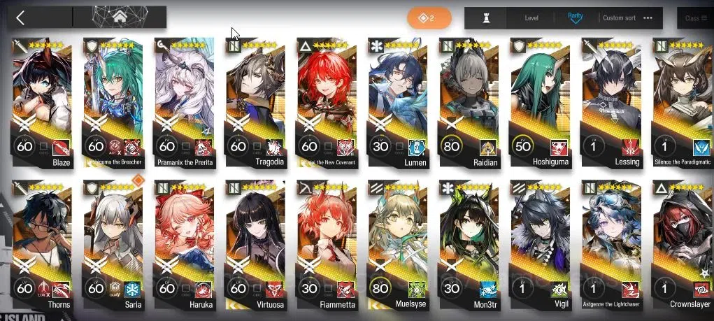 Arknights Accounts Lv 76|158 OP + 8 Skin|5795 Orundum+96 Originium|3 image 9