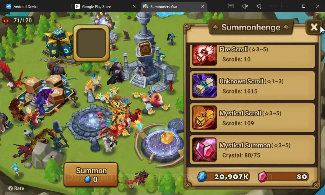 Summoners War: Sky Arena Accounts Starter GLOBAL | NB 5 TESHAR,Starter Gacha 115 12Y+160 11Y Scrool, 3 Legendary All 5