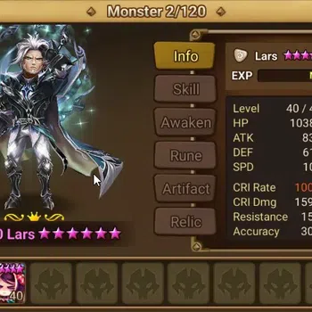 Summoners War: Sky Arena Accounts End-Game ASIA|LV100|2 LD (Giselle,Lars)116 NB5(Leo,Teshar,Liam,Ereshion,Vanessa,Woosa