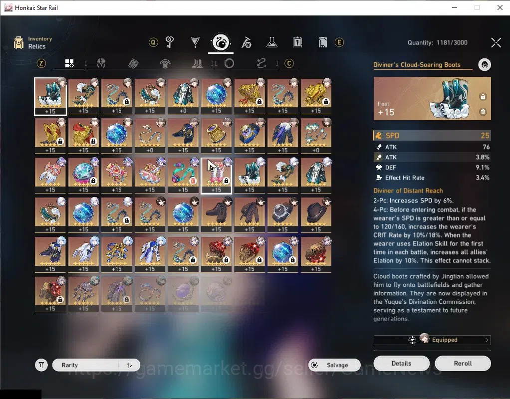 Honkai Star Rail Accounts Asia|TL 70|Prem Team Acheron+Sign|17 Limited|(Sabe image 7