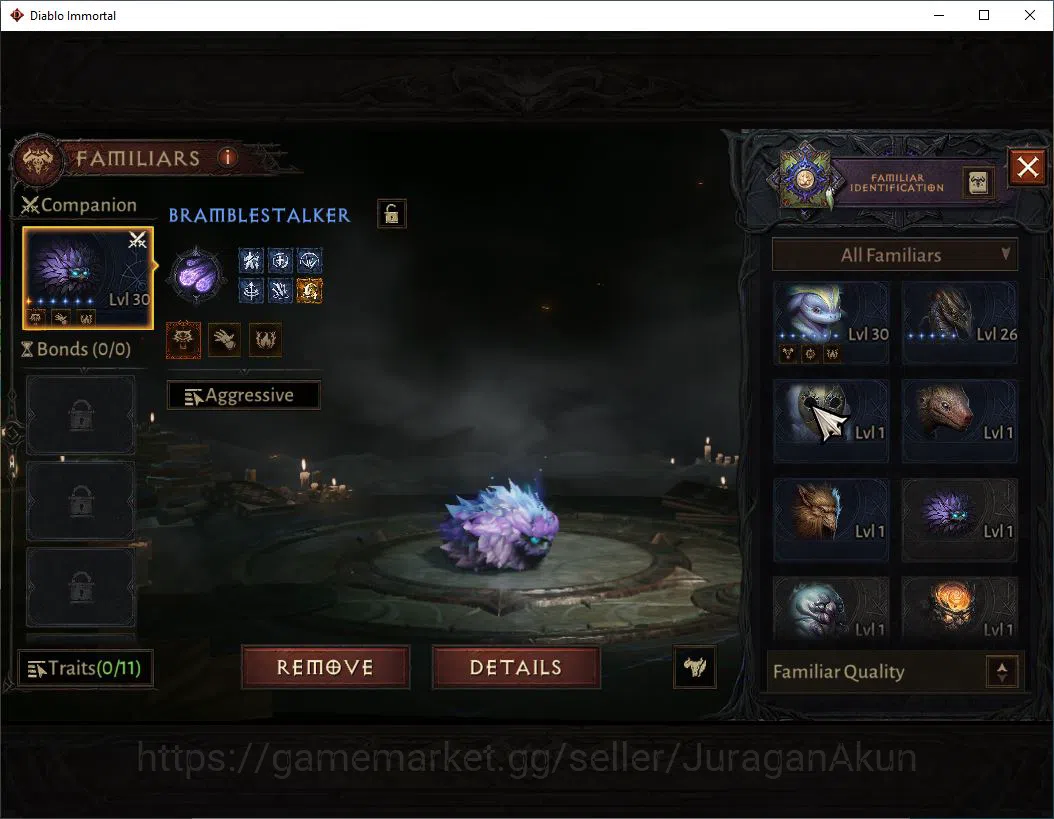 Diablo Immortal Accounts High-End SEA - Izual |Lv60 (459)Demon Huntert|33K CR|Reso 480 |Inferno I|Paragon Maledictor||Hell 8