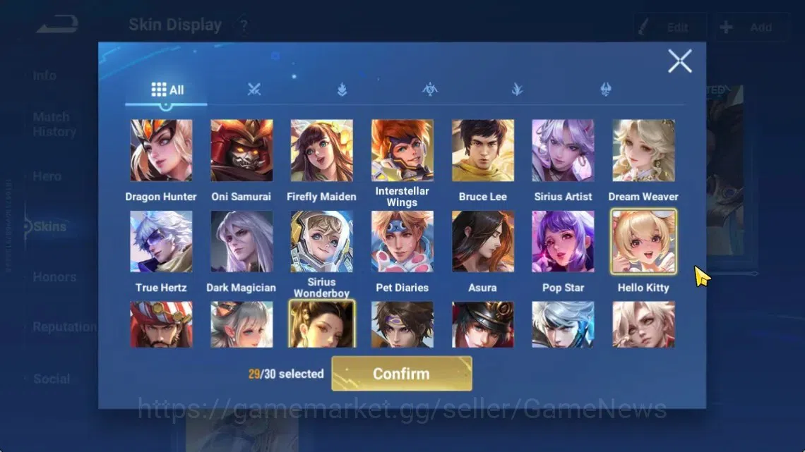Honor of Kings Accounts Hero112 Skin251|Precious(MarcoPolo),Seiya(Dharma), image 13