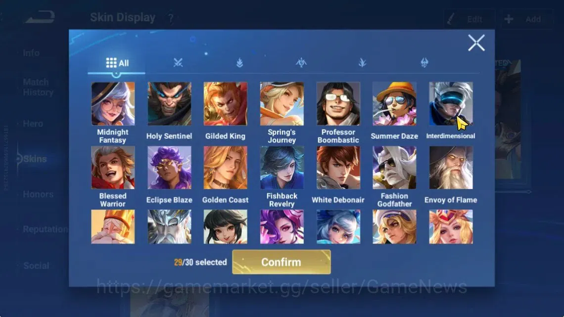 Honor of Kings Accounts Hero112 Skin251|Precious(MarcoPolo),Seiya(Dharma), image 19