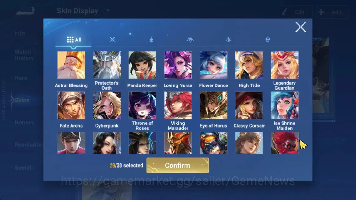 Honor of Kings Accounts Hero112 Skin251|Precious(MarcoPolo),Seiya(Dharma), image 20
