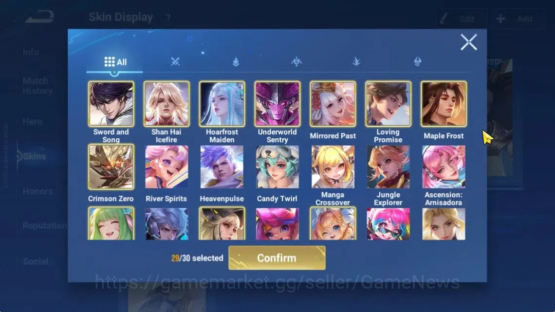 Honor of Kings Accounts Hero112 Skin251|Precious(MarcoPolo),Seiya(Dharma), image 8