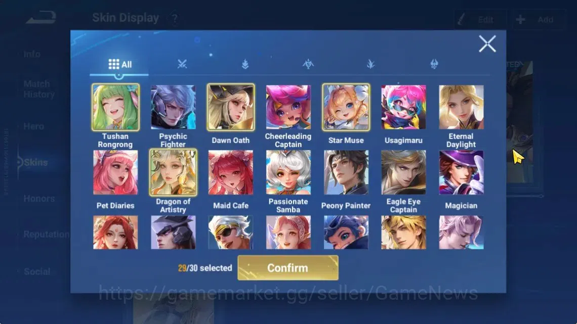 Honor of Kings Accounts Hero112 Skin251|Precious(MarcoPolo),Seiya(Dharma), image 9