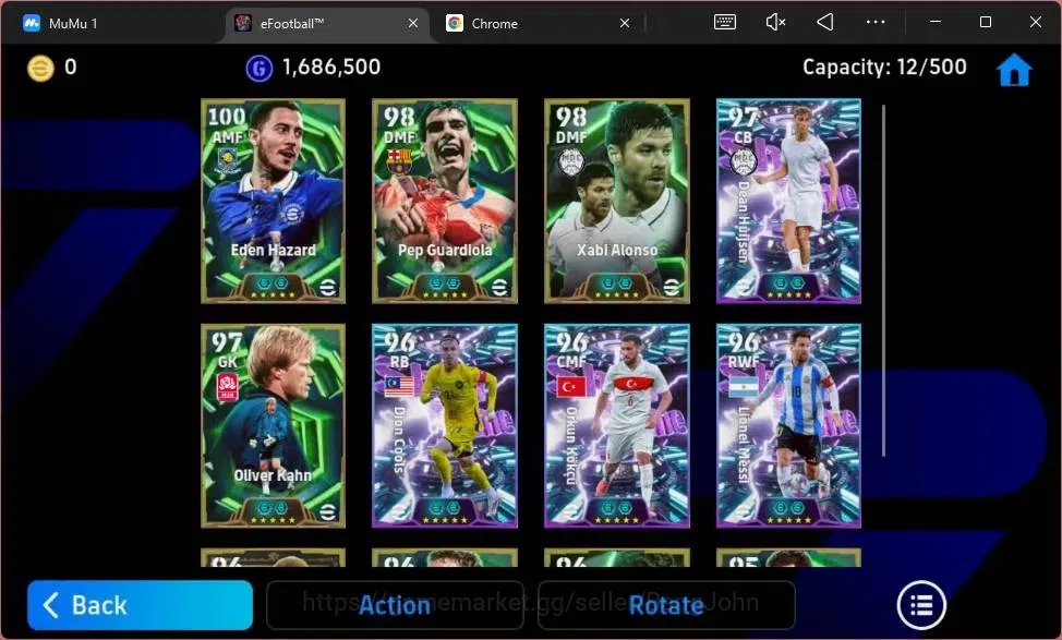 eFootball Accounts Android|PW 3141|Eden Hazard Epic,Pep Guardiola epi image 2