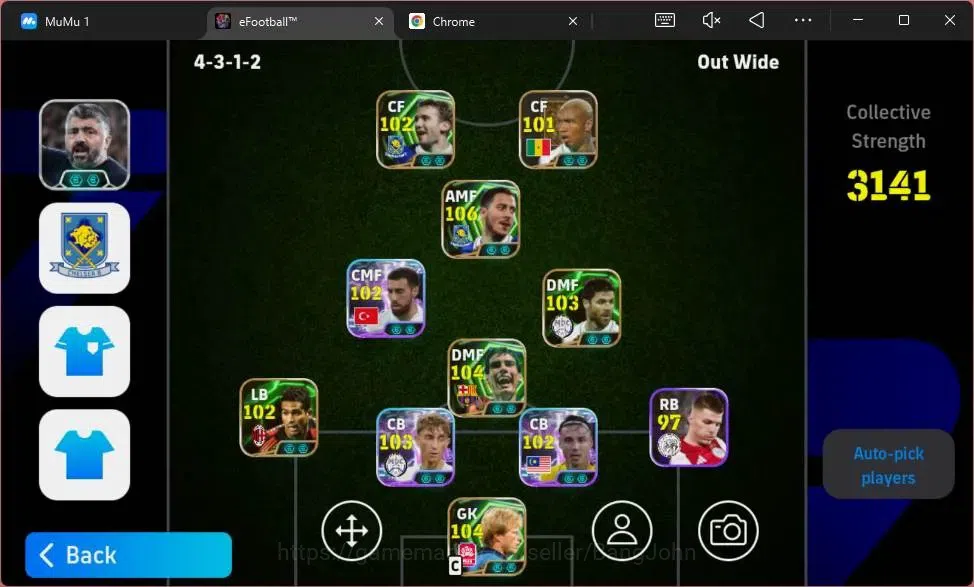 eFootball Accounts Android|PW 3141|Eden Hazard Epic,Pep Guardiola epi image 4