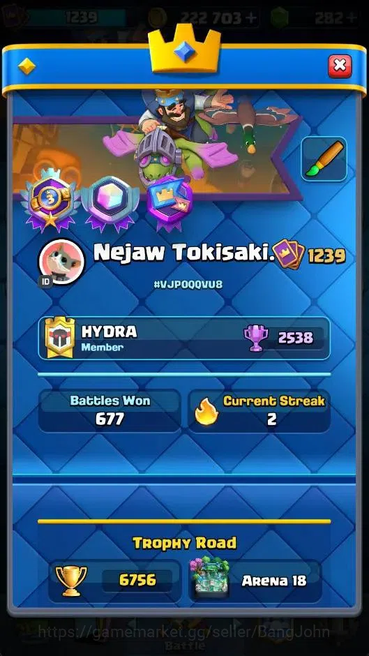 Clash Royale Accounts CL |KTL 13|Trophy 6756|Card 118/121|4 L13 Cards|10 image 20