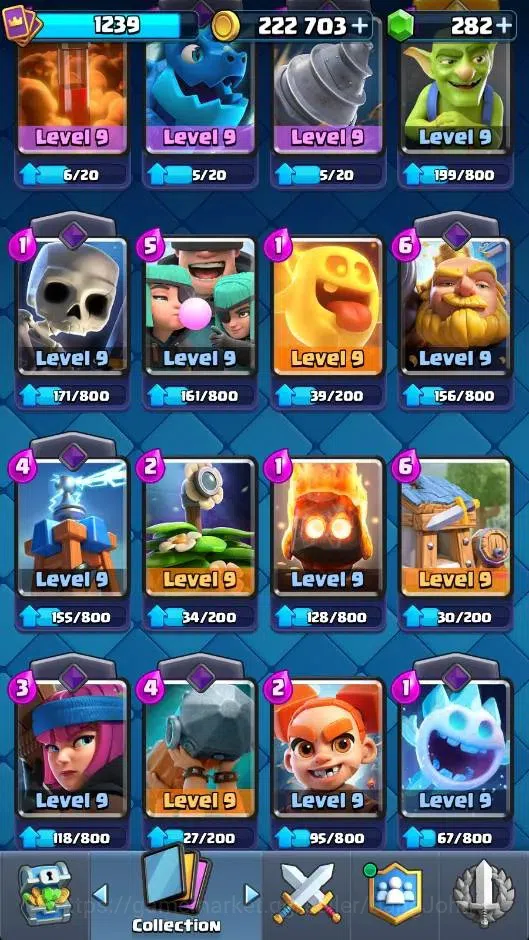 Clash Royale Accounts CL |KTL 13|Trophy 6756|Card 118/121|4 L13 Cards|10 image 3
