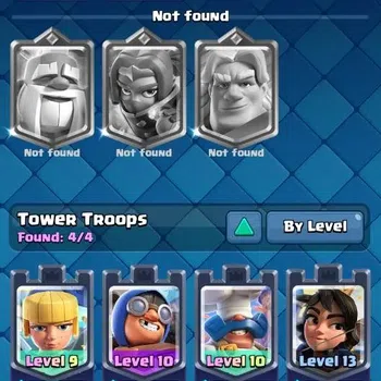 Clash Royale Others CL |KTL 13|Trophy 6756|Card 118/121|4 L13 Cards|10 image 1