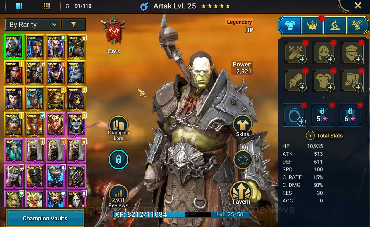 Raid: Shadow Legends Accounts Starter Lv18|Best Legend(Opardin Clanfather,Lady K image 4