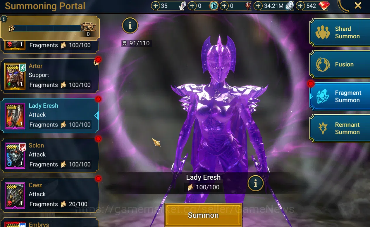Raid: Shadow Legends Accounts Starter Lv18|Best Legend(Opardin Clanfather,Lady K image 8