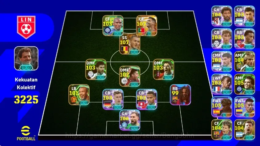 eFootball Accounts Others Android|PW3225|NewCristianoRonaldoBigT,EdenHazardBigT,YamalShowT,SaviolaEpic,Nedved 1
