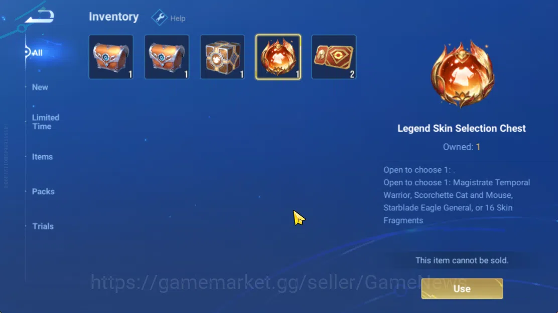 Honor of Kings Accounts Hero 8 |Starter with Legend Skin Selection Chest(D image 2