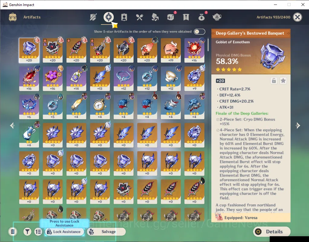 Genshin Impact Accounts ASIA|AR 55|3 Limited +32(*4Character)|Skirk,Varesa image 10