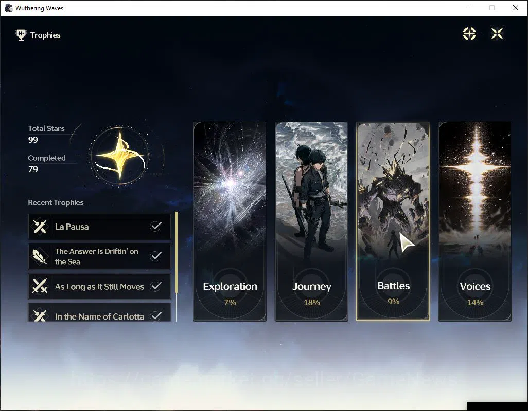 Wuthering Waves Accounts Starter SEA|UL 32|3 Limited| Chisa,Cartethyia,Carlotta |DB Lv9|Male MC|Log Kuro|Check SS (WW2696) 9