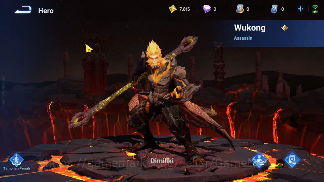 Honor of Kings Accounts Hero 13 Skin 3|Fresh Starter| (Wukong Legend) [Dha image 3
