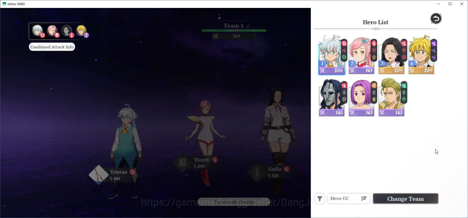 The Seven Deadly Sins: Origin Accounts SEA|Lv 2 Starter| 2 SSR |Meliodas,Guila And 5 SR|  image 5
