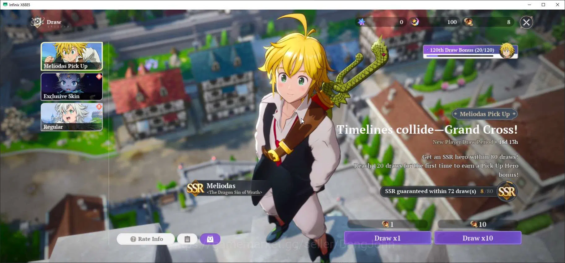 The Seven Deadly Sins: Origin Accounts SEA|Lv 2 Starter| 2 SSR |Meliodas,Guila And 5 SR|  image 7