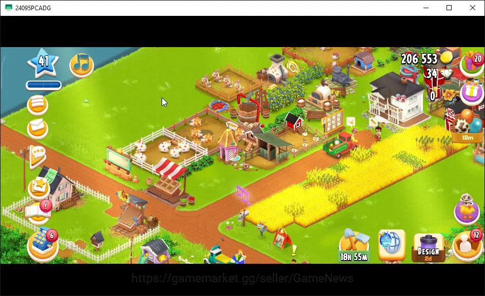 Hay Day Accounts Level 41 | Barn Storage 1100 + Silo Storage 625 |  image 2