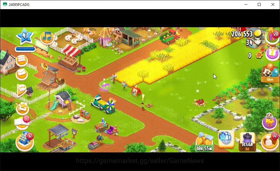 Hay Day Accounts Level 41 | Barn Storage 1100 + Silo Storage 625 |  image 3