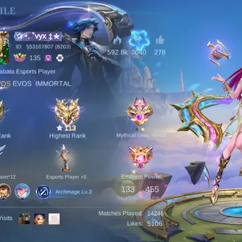 Mobile Legends: Bang Bang Accounts Others Global|Skin 455|Exalted|Legend Freya,Aspirant Layla,PRIME Claude+Yu Zhong,Sanrio