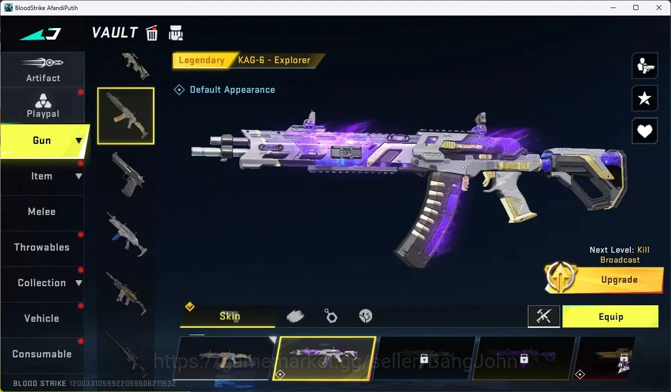 Blood Strike Accounts ASIA |Eternal AUG-Empyrean|2 Legendary Gun|1 Epic image 3
