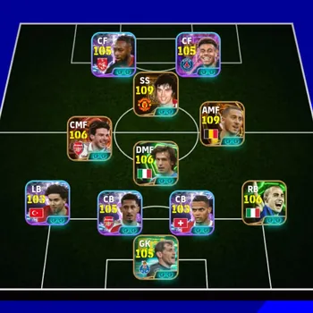 eFootball Accounts High-End Max power 3270 hazzard bigitime x George best x Pirlo x Declan rice x pedri x Seedorf x Messi x