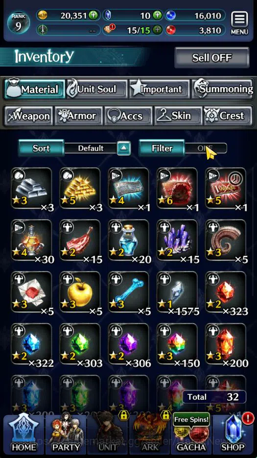 Last Cloudia Accounts GLOBAL | Starter Rank 9 | Hinata Sakaguchi, AoG La image 4