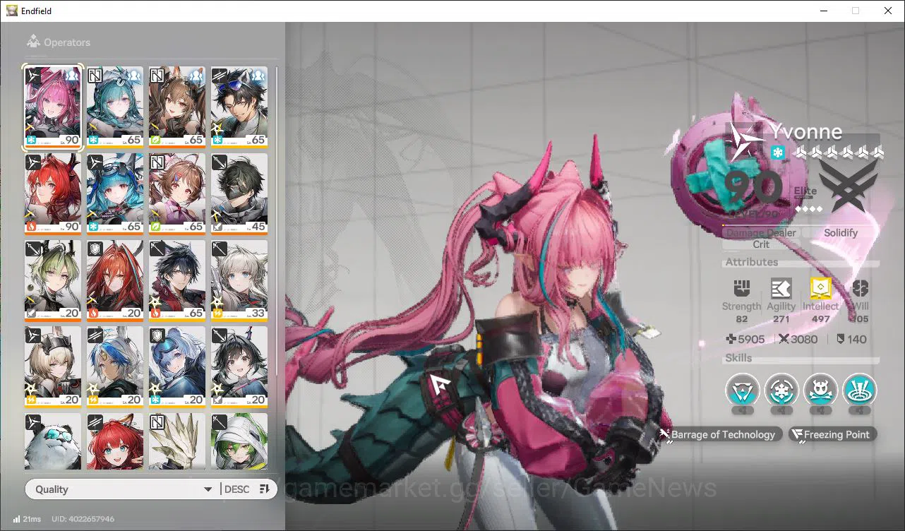 Arknights: Endfield Accounts Asia Lv55|Mid End Explor lv7|7SSR 3 Limit(YvonneP1 image 1