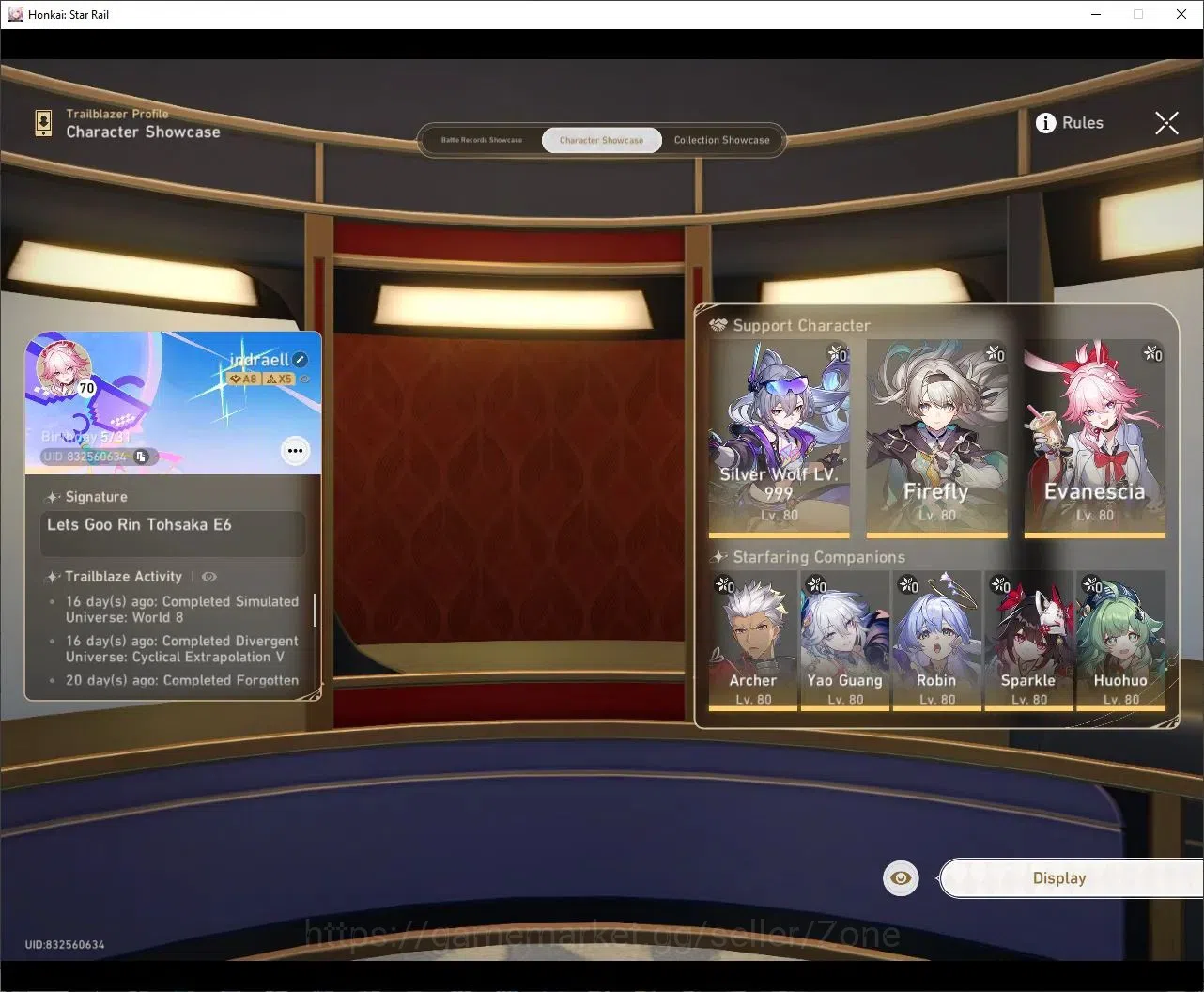 Honkai Star Rail Accounts ASIA|TL70|22x5* Char|Firefly+Robin+Sparkle+Huohuo  image 11