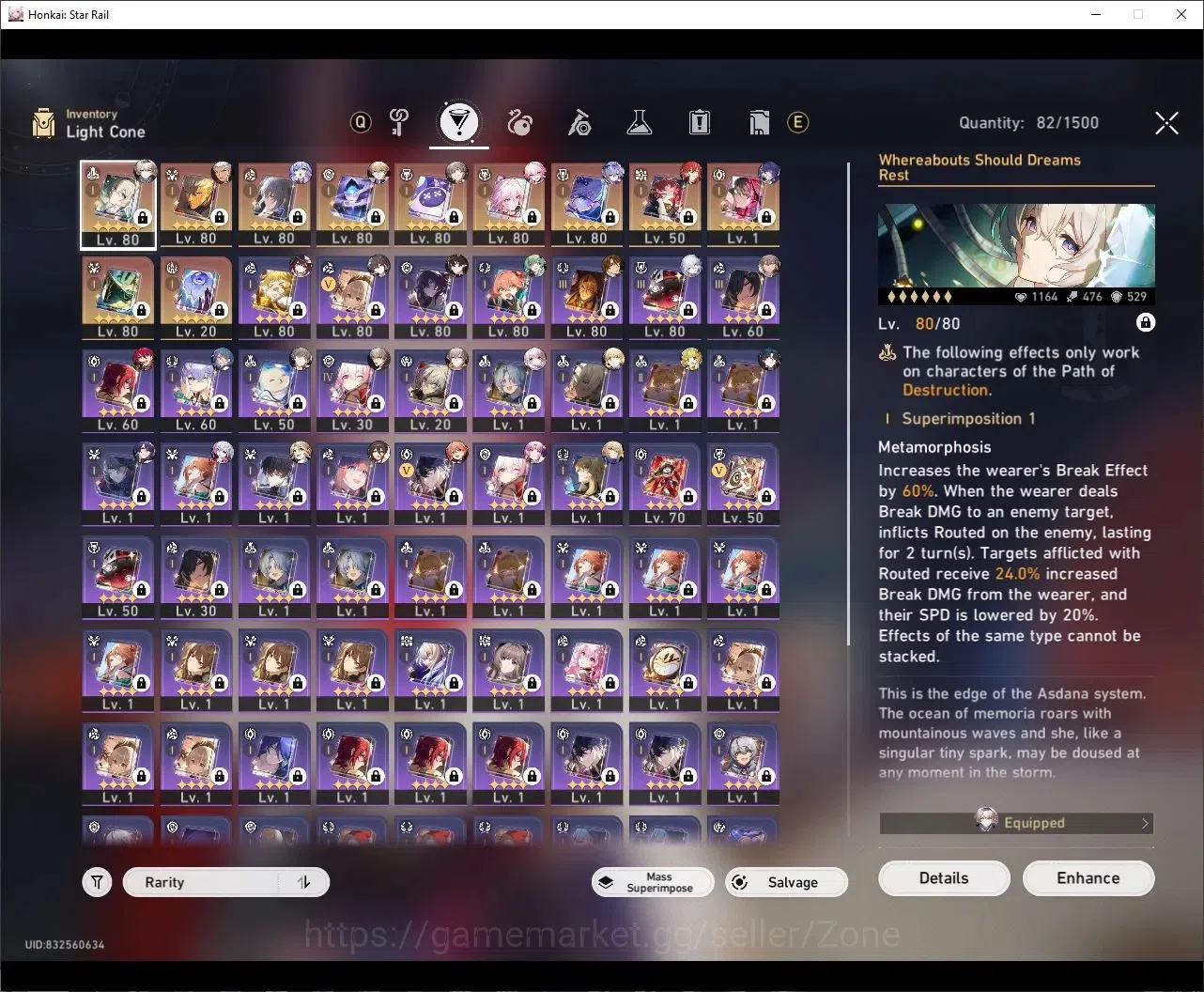 Honkai Star Rail Accounts ASIA|TL70|22x5* Char|Firefly+Robin+Sparkle+Huohuo  image 5
