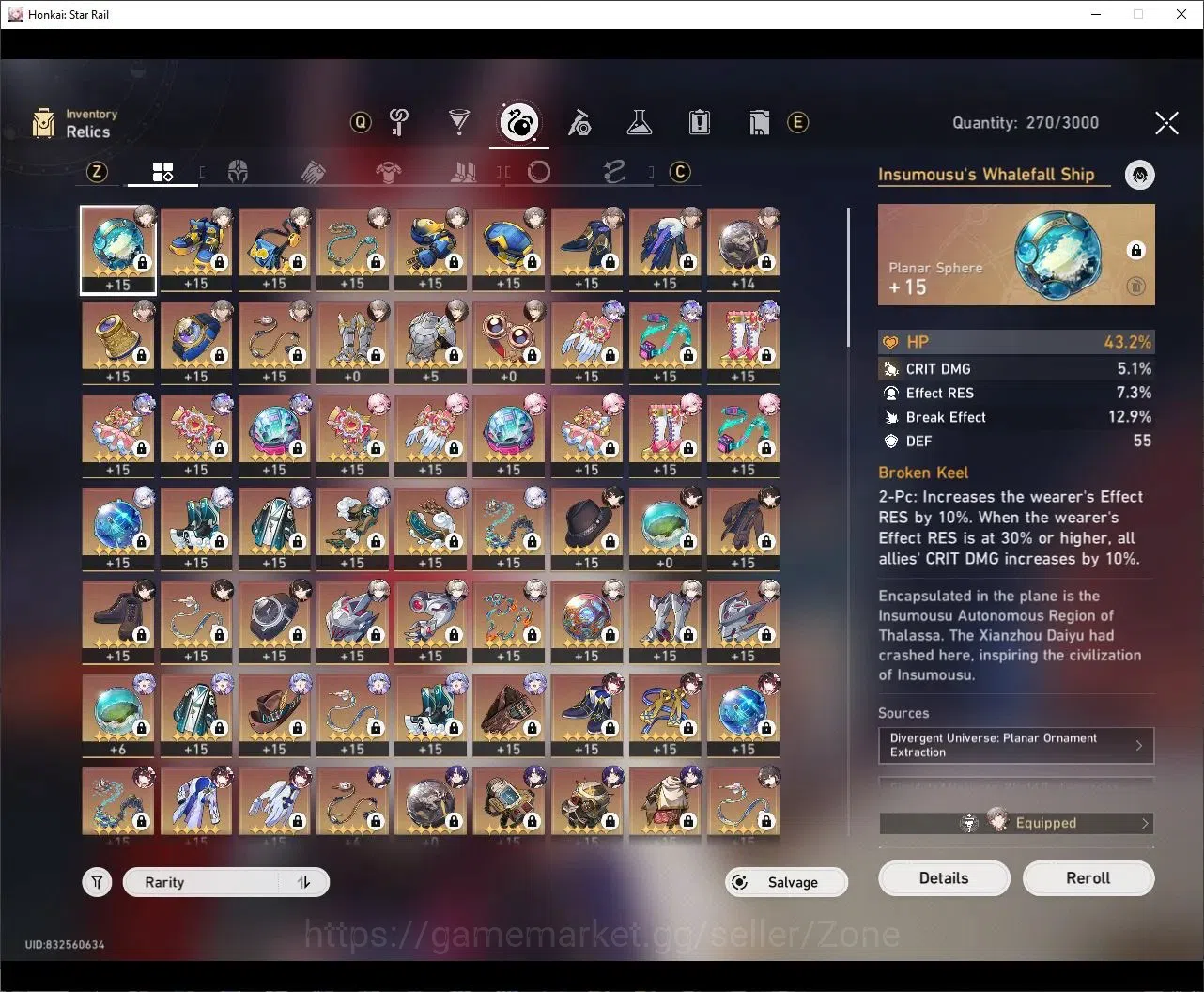 Honkai Star Rail Accounts ASIA|TL70|22x5* Char|Firefly+Robin+Sparkle+Huohuo  image 6