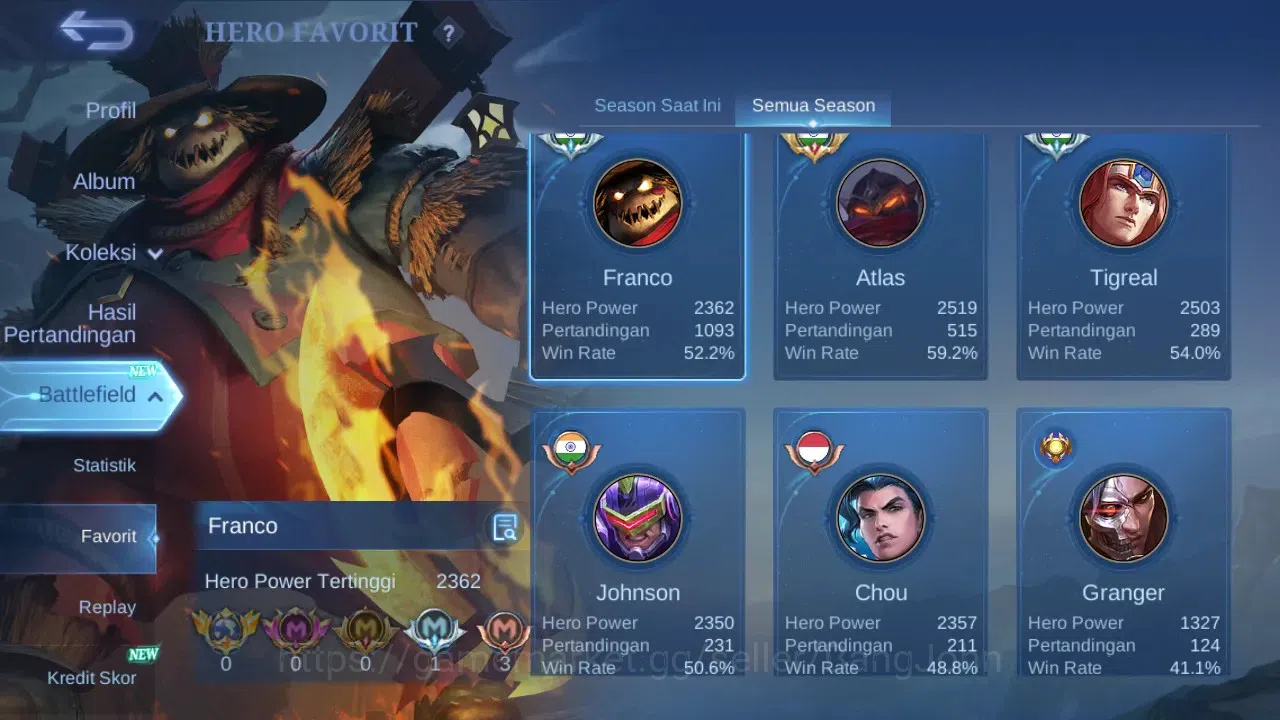 Mobile Legends: Bang Bang Accounts GLOBAL Hero 108 Skin 155 | CC Natalia | Lightborn  image 13