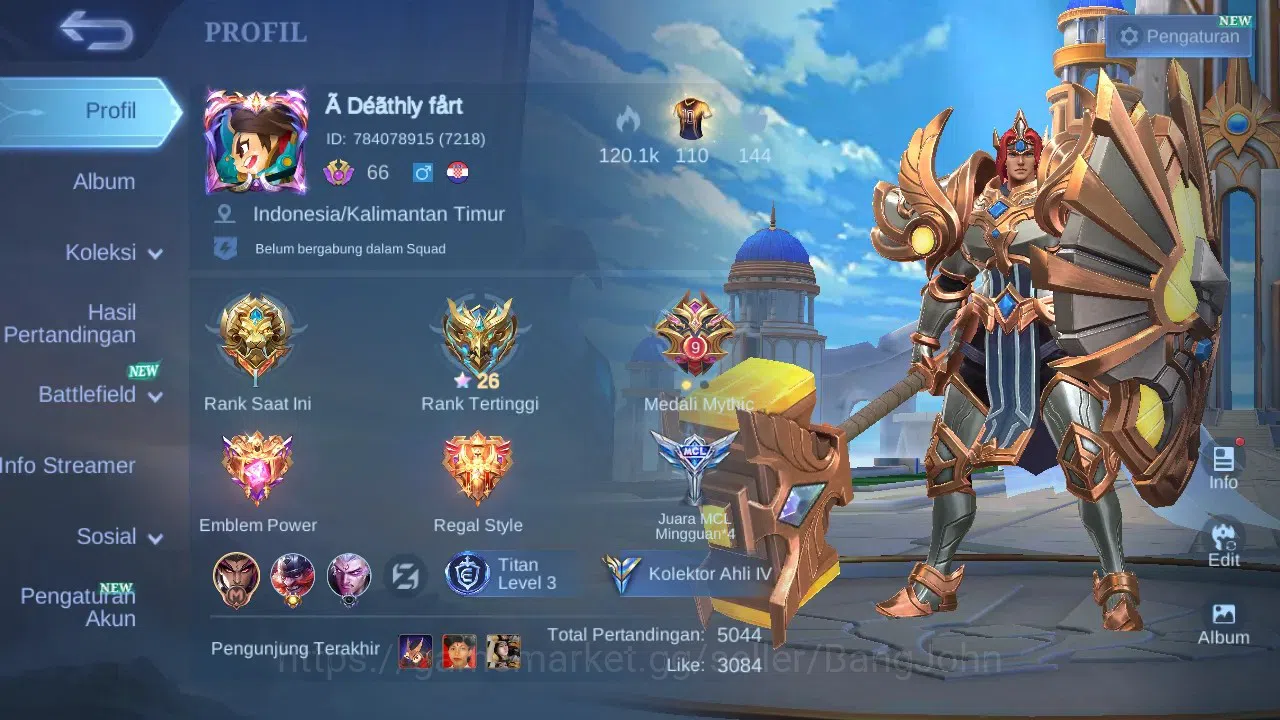 Mobile Legends: Bang Bang Accounts GLOBAL Hero 108 Skin 155 | CC Natalia | Lightborn  image 14