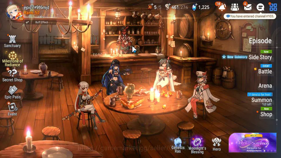 Epic Seven Accounts GLOBAL Unverif|3 ML(EIlynav,DK Sharun, LW Peira),I image 1
