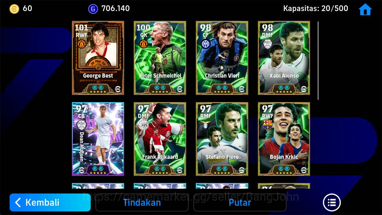 eFootball Accounts power 3190, legend George best, peter schem epic,  image 4