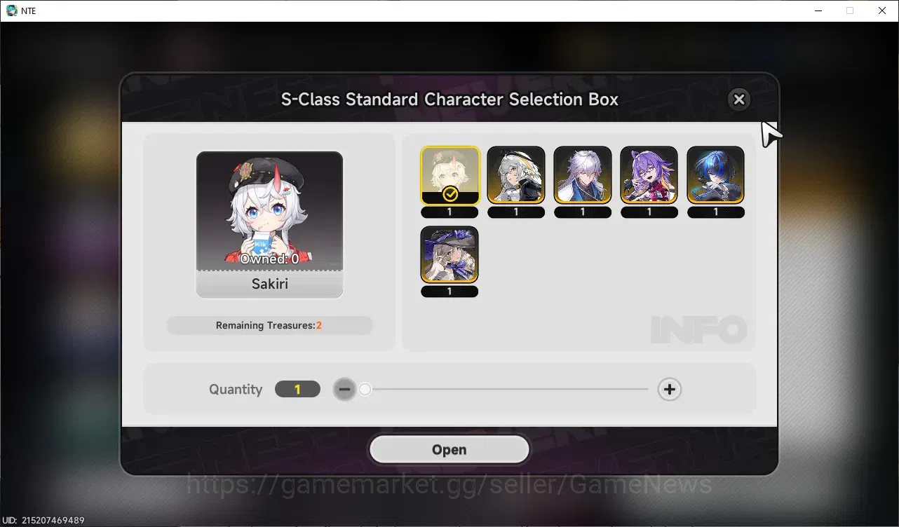 Neverness to Everness Accounts Global SEA|HL 8|2 Limited [Shinku & Hotori]|2 Selector Box|Overcast Canopy Glider|Selector 11