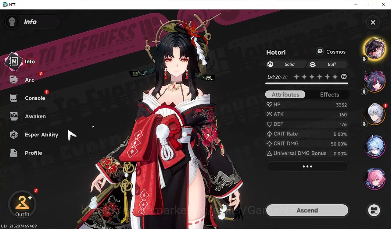 Neverness to Everness Accounts Global SEA|HL 8|2 Limited [Shinku & Hotori]|2 Selector Box|Overcast Canopy Glider|Selector 3