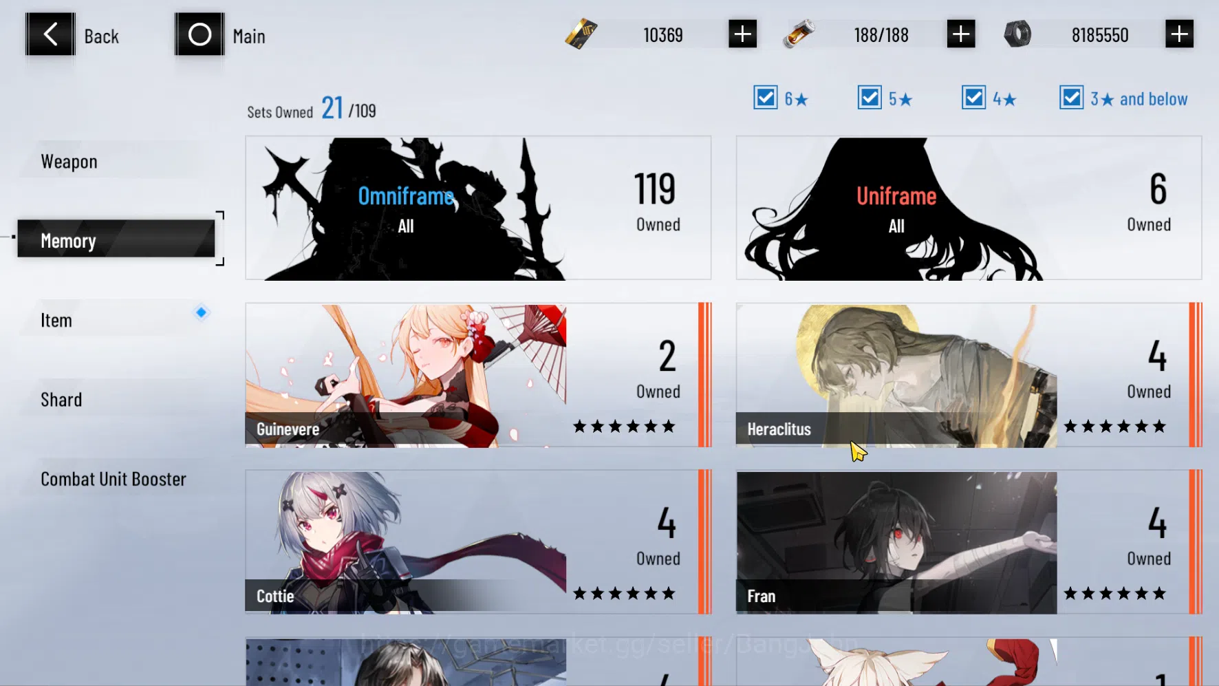 Punishing: Gray Raven Accounts ASIA PACIFIC | Starter | Lucia Pyroath | BC 10K +  image 11