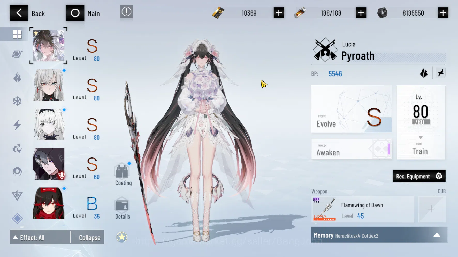 Punishing: Gray Raven Accounts ASIA PACIFIC | Starter | Lucia Pyroath | BC 10K +  image 2