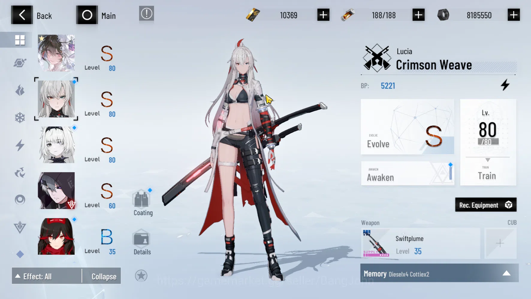 Punishing: Gray Raven Accounts ASIA PACIFIC | Starter | Lucia Pyroath | BC 10K +  image 3