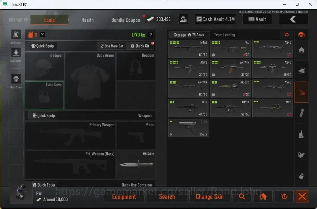 Arena Breakout Accounts Mid-Tier Mobile | LV 30 | SV 9.3 M | CV 4.1 M | Squirrel P90, C AKS-74U, QS AKS-74U, H-TAC A8 | more 8