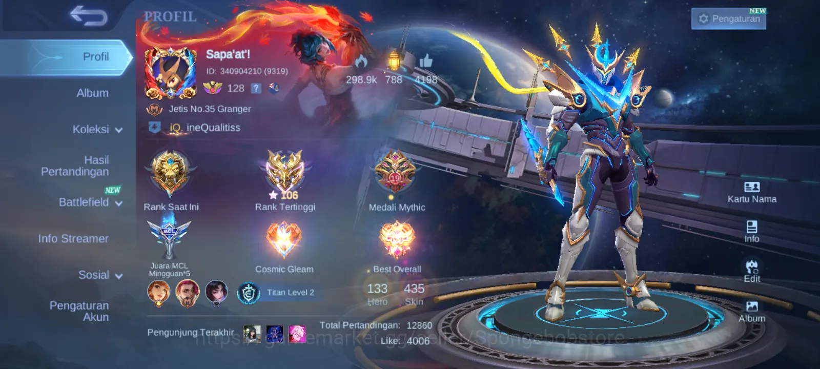 Mobile Legends: Bang Bang Accounts Rare Skin Mobile legends 1