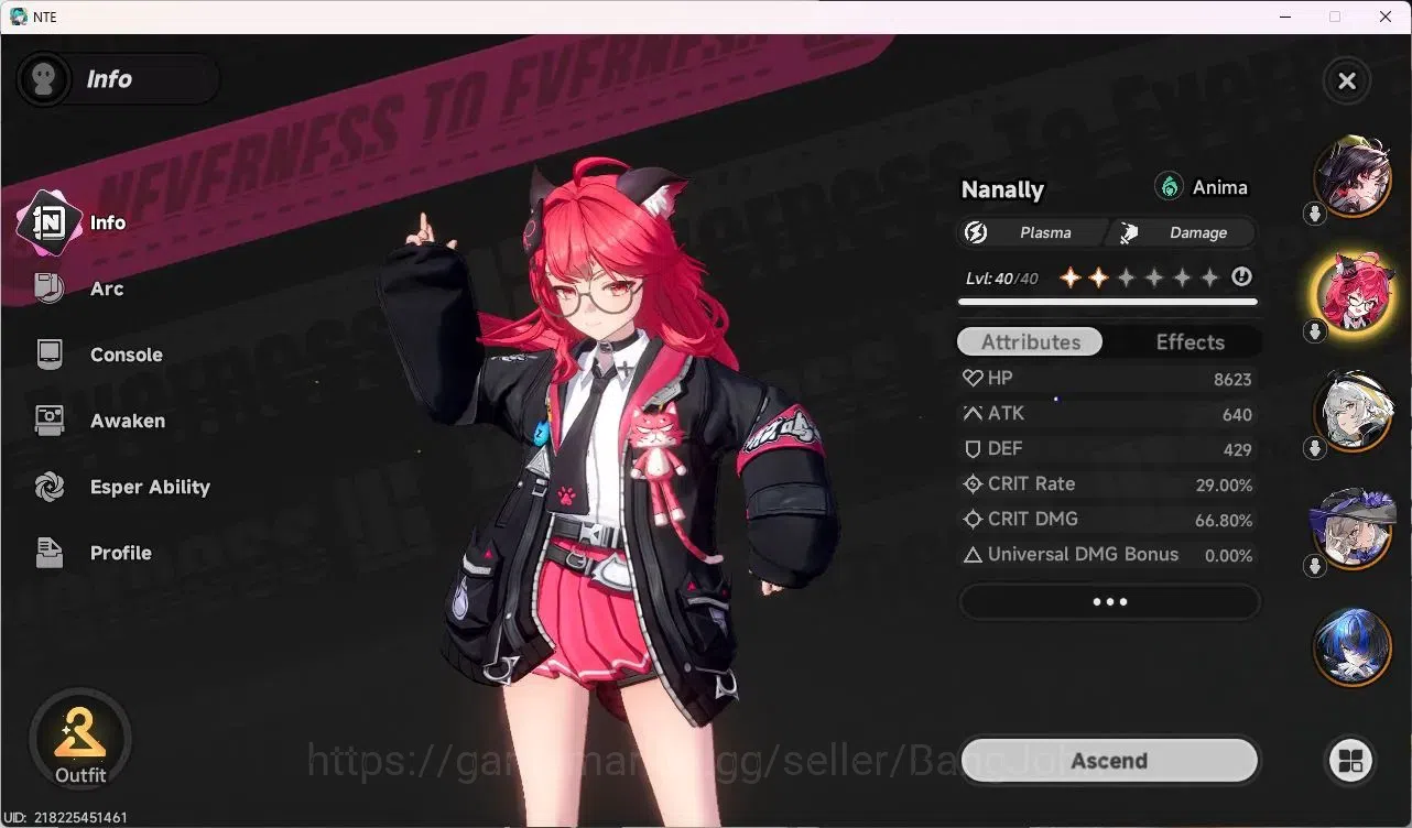 Neverness to Everness Accounts Southeast Asia | Hunter Lv 25 | 6 S-Class (Nanally image 4