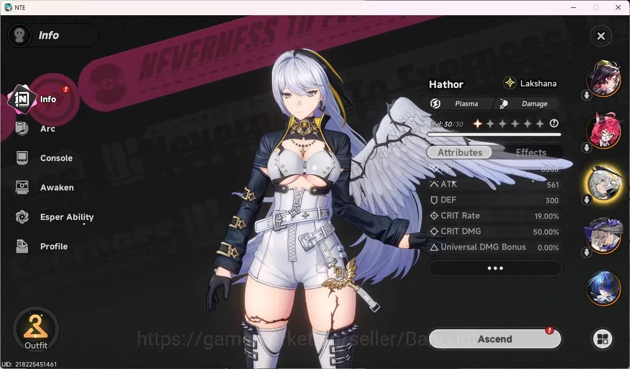 Neverness to Everness Accounts Southeast Asia | Hunter Lv 25 | 6 S-Class (Nanally image 5