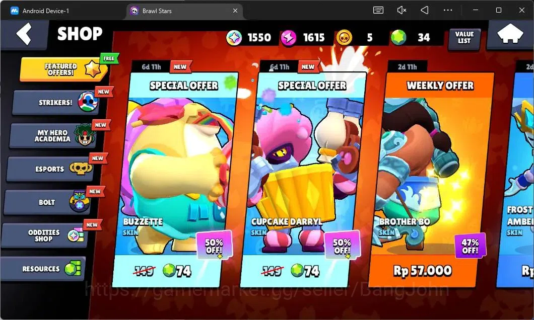 Brawl Stars Accounts Global|433 Thropy |12 Brawler|1 Max Hypercharge (J image 4