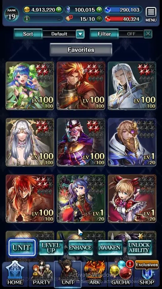 Last Cloudia Accounts Endgame Global|Rank 19|100k Crystal|Collab Brave Frontier (G Tilith,FG Vargas)+(Telestio,G 1